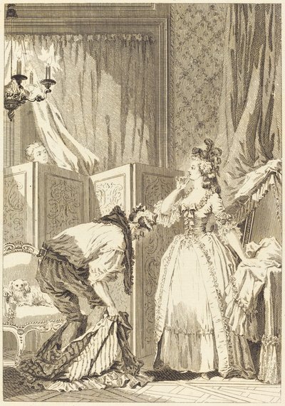 The Beaten and Content Cuckold tekijältä Jean Louis Delignon and Antoine Jean Duclos after Jean Honoré Fragonard