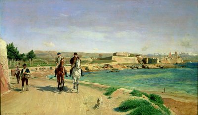 Antibes, Ratsastus, 1868 tekijältä Jean Louis Ernest Meissonier