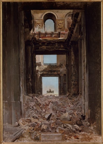 Ranska: Ruines des Tuileries tekijältä Jean Louis Ernest Meissonier