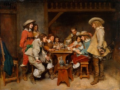 "Viattomat ja kortinteräjät", 1861 tekijältä Jean Louis Ernest Meissonier