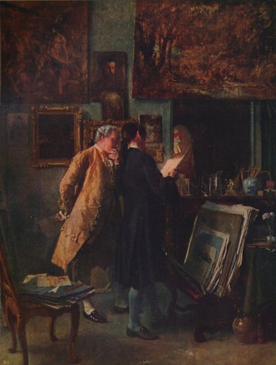 Print Collector, c1850, c1915 tekijältä Jean Louis Ernest Meissonier