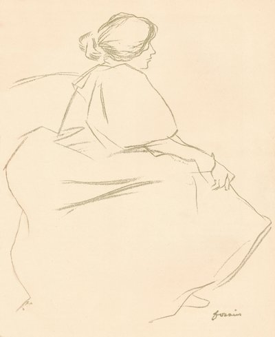 A Study In Crayon, c1872-1898, 1898 tekijältä Jean Louis Forain