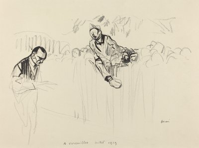 Versaillesissa heinäkuussa 1919, luultavasti 1919. tekijältä Jean Louis Forain