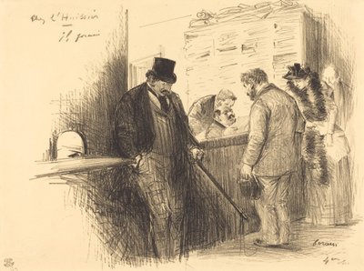 Ulosottomiehen luona tekijältä Jean Louis Forain