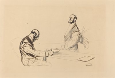 Konferenssissa, c. 1919. tekijältä Jean Louis Forain