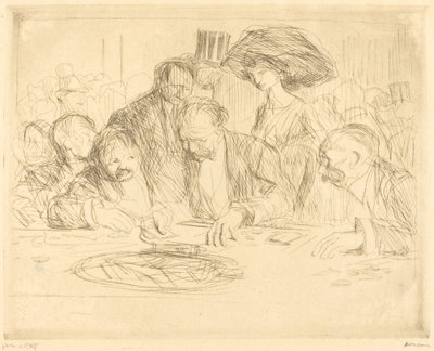 Pelipöydässä (toinen levy) tekijältä Jean Louis Forain