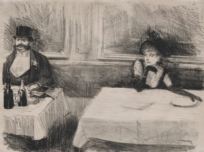 Ravintolassa. tekijältä Jean Louis Forain