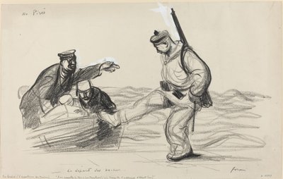 Pireuksessa. -Bochesin lähtö. tekijältä Jean Louis Forain