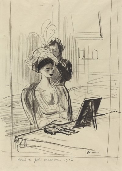 Avant la fete persani, 1912. tekijältä Jean Louis Forain