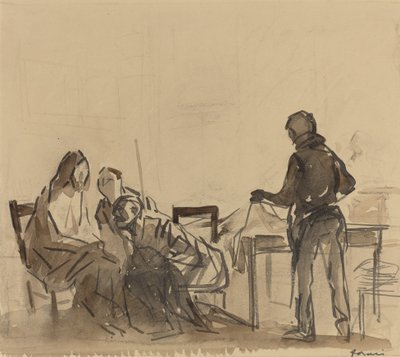 Ennen ateriaa Emmauksessa, n. 1910. tekijältä Jean Louis Forain