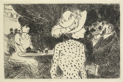 Kahvilakohtaus (kuvaava) tekijältä Jean Louis Forain