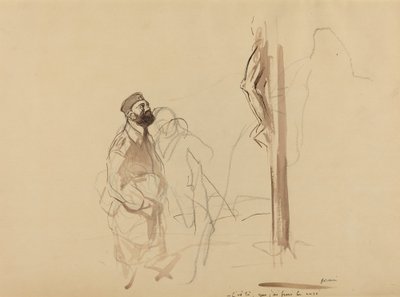 Tässä lopetin papin, c. 19141919. tekijältä Jean Louis Forain