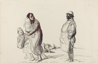 Ambulanssisi lähellä on liian vaarallista, c. 19141919. tekijältä Jean Louis Forain