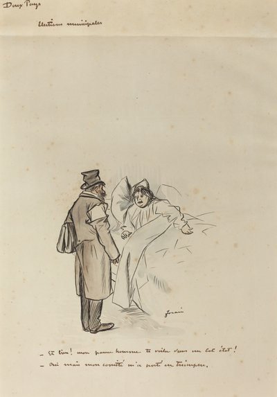 Vaalit kunnat, c. 1897. tekijältä Jean Louis Forain