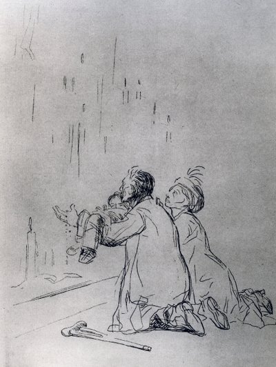 Pysäköinti luolan edessä, 1925. tekijältä Jean Louis Forain