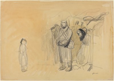 Saksalaiset sotilaat ja ranskalainen lapsi, n. 19141919. tekijältä Jean Louis Forain