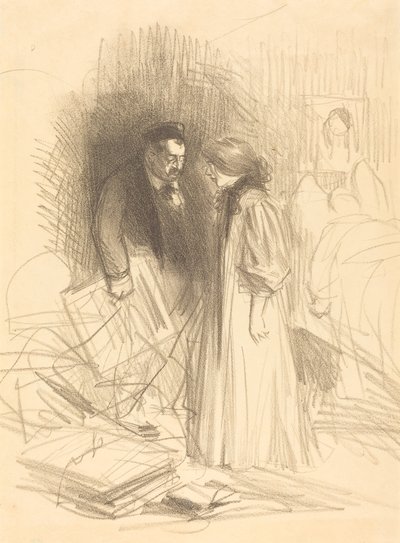 "En uskalla ottaa niitä alas... se satuttaisi häntä liikaa." tekijältä Jean Louis Forain