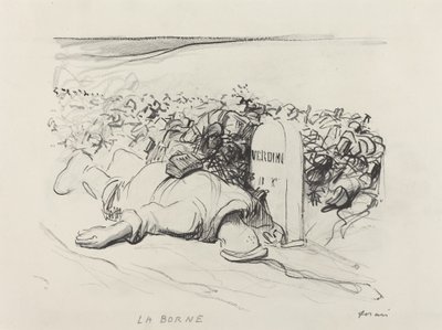 La Borne, Verdun, c. 1916. tekijältä Jean Louis Forain
