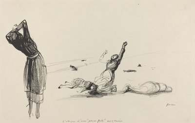 Hyökkäys englantilaista "linnoitusta" vastaan tekijältä Jean Louis Forain