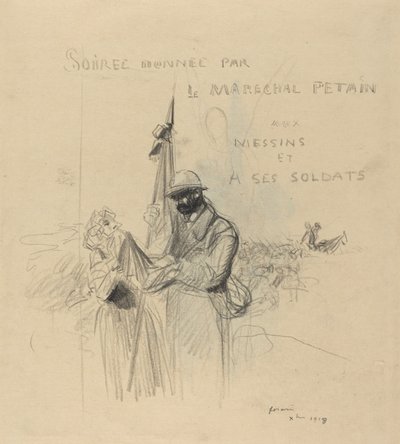 Lipun suudelma, 1918. tekijältä Jean Louis Forain