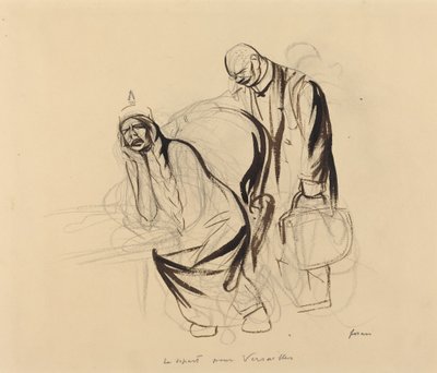 Lähtö Versaillesiin, n. 1919. tekijältä Jean Louis Forain
