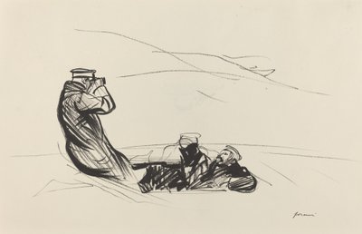 Etsitkö vihollista, c. 19141919. tekijältä Jean Louis Forain