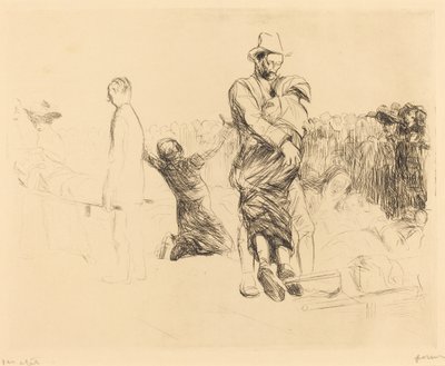 Lourdes, halvaantuneiden kuljetus tekijältä Jean Louis Forain