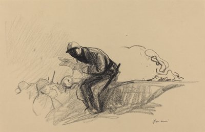 Uutisia haudoissa, c. 19141919. tekijältä Jean Louis Forain