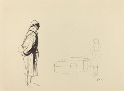 Poilu ja sairaanhoitaja tekijältä Jean Louis Forain