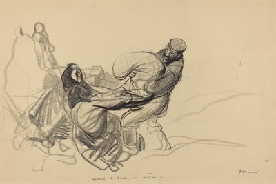 Kun Boche vetäytyy..., luultavasti 1917. tekijältä Jean Louis Forain