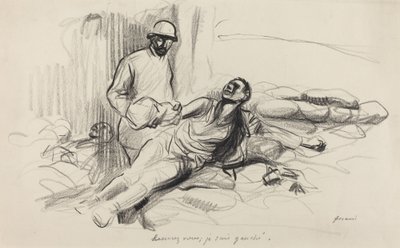 Älä huoli, olen jäänyt., c. 19141919. tekijältä Jean Louis Forain