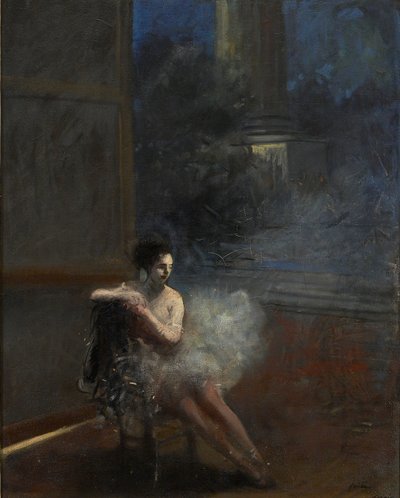 Istuva tanssija, 1800-1900 tekijältä Jean Louis Forain