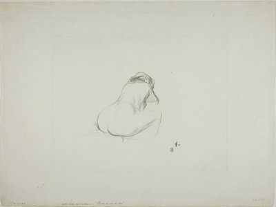 Tutkimus alaston naisesta takaapäin tekijältä Jean Louis Forain