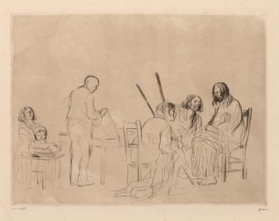 Illallinen Emmauksessa. tekijältä Jean Louis Forain