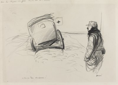 Tulilinjassa, n. 19141919. tekijältä Jean Louis Forain