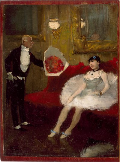 Ihailija, n. 1877-1879 (öljy kankaalle kiinnitetty puulle) tekijältä Jean Louis Forain