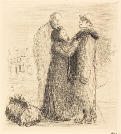 Tuhlaajapojan lähtö (ensimmäinen levy, pystysuora) tekijältä Jean Louis Forain