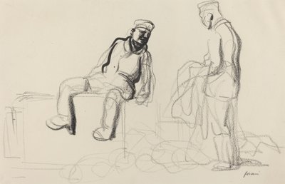 Taloudellinen vetäytyminen, c. 19141919. tekijältä Jean Louis Forain