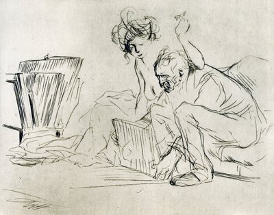 Malli levossa, 1925. tekijältä Jean Louis Forain