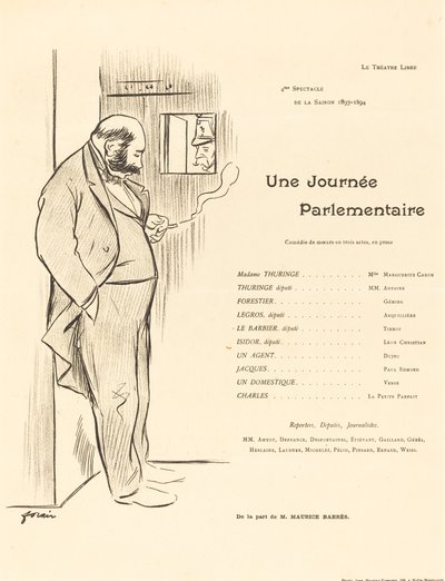 Eduskuntapäivä tekijältä Jean Louis Forain