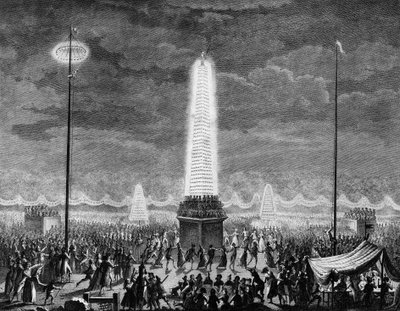 Ranskan vallankumous: Festivaalit ja valaistukset Champs Elysees