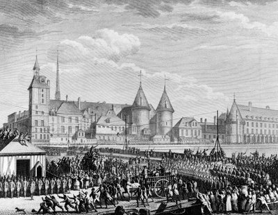 Ranskan vallankumous: Agassen veljiä kidutettiin 8. helmikuuta tekijältä Jean Louis II (after) Prieur