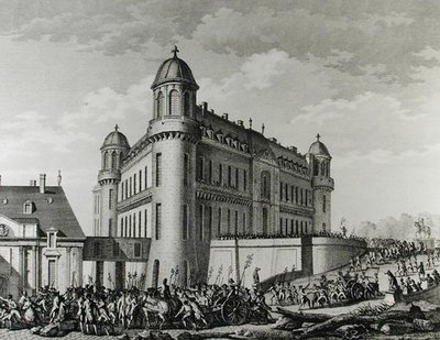 Chantillysta Pariisiin viety tykit 9. elokuuta 1789 tekijältä Jean Louis Prieur