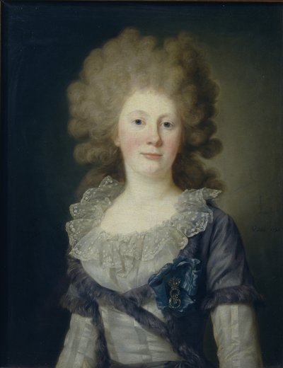 Kreivitär Sofia Vladimirovna Paninan muotokuva 1774-1844, 1791 tekijältä Jean Louis Voille