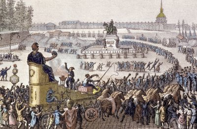 Vapauden ensimmäinen juhla Pariisissa 15. huhtikuuta tekijältä Jean Louis the Younger Prieur