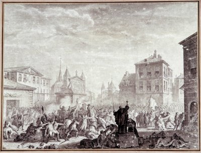 Ranskan vallankumous: ""Patrioottien verilöyly Montaubanissa tekijältä Jean Louis the Younger Prieur