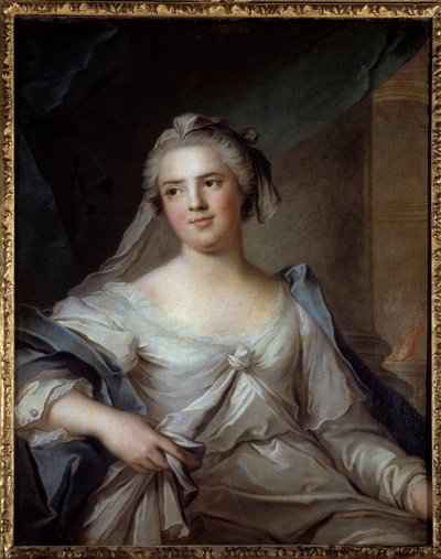 Ludvig XV:n tyttären rouva Henriette (1727-1752) muotokuva Jean Marcin (Jean-Marc) Nattierin (1685-1766) vestaalimaalauksessa tekijältä Jean Marc Nattier