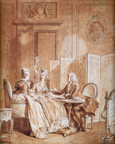 Raskausilmoitus (katso myös 157481) tekijältä Jean Michel the Younger Moreau