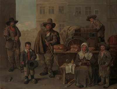 Bakers Cart, 1656. tekijältä Jean Michelin