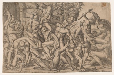 Alastomien miesten taistelu, 1535-55. tekijältä Jean Mignon